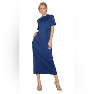 Tee Shirt Dress- Navy